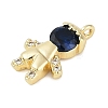 Rack Plating Brass Micro Pave Cubic Zirconia Pendants KK-H509-37G-01-2