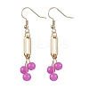Imitation Jade Glass Dangle Earrings EJEW-JE05924-04-1