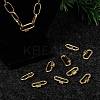 Brass Screw Carabiner Lock Charms KK-T047-08G-7
