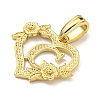 Heart Brass Pendants KK-I714-04G-G-2