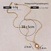 Vintage 304 Stainless Steel & Imitation Pearl Teardrop Pendant Necklaces for Women BR9499-6