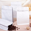 10Pcs BOPP and Aluminized PET and PE Resealable Coffee Zipper Bags with Valve ABAG-TA0001-93A-7