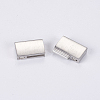 Tarnish Resistant 304 Stainless Steel Magnetic Clasps with Glue-in Ends LS-STAS-G163-60P-3