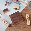 Gorgecraft Plants and Flowers Style Wooden Rubber Stamps DIY-GF0001-30-4