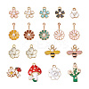 68pcs Alloy Enamel Pendants FIND-CD0001-22-1