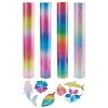 4Pcs Colorful Glitter Heat Transfer DIY-SZ0003-60-1