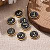Golden Plated Alloy Charms ENAM-S118-02J-5