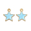 Alloy Enamel Pendants ENAM-C005-01G-02-2
