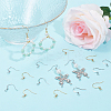 100Pcs 2 Styles Brass Ear Wire KK-SC0004-85-4