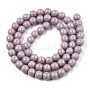 Opaque Solid Color Glass Beads Strands GLAA-T032-P6mm-07-3