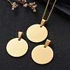 Ion Plating(IP) 304 Stainless Steel Pendants STAS-I311-05A-G-7