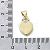 Brass Micro Pave Cubic Zirconia Pendants KK-V010-05G-01-3