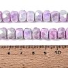 Anti-Tarnish Electroplate Glass Beads Strands GLAA-T025-10mm-11L-2
