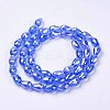 Electroplate Glass Beads Strands EGLA-D015-15x10mm-12A-3