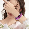 7Pcs 7 Style Handmade Polymer Clay Heishi Surfer Stretch Bracelets Set BJEW-SW00073-05-5