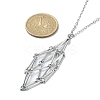 304 Stainless Steel Macrame Pouch Empty Stone Holder for Pendant Necklaces Making NJEW-JN04384-01-4