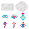 2Pcs 2 Style Medical Theme DIY Pendant Silicone Molds DIY-TA0005-23-1