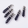 Synthetic Blue Goldstone Big Pointed Pendants G-G738-A-12-1