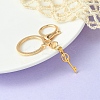 304 Stainless Steel Initial Letter Key Charm Keychains KEYC-YW00004-26-1
