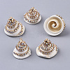 Natural Spiral Shell Pendants SSHEL-S258-95-1