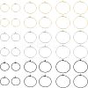 90Pcs 9 Style 304 Stainless Steel & 316L Surgical Stainless Steel Earring Findings STAS-UN0032-03-1