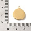 304 Stainless Steel Pendants STAS-B074-08G-12-3