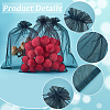 30pcs Large Organza Pouches Portable Shoes Bag Travel Storage Drawstring Bags OP-SP0001-03B-02-5