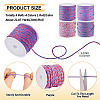 4 Rolls 4 Colors Cotton Braid Thread OCOR-TA0002-68B-4