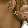 304 Stainless Steel Sun Stud Earrings ZJ1765-2-2