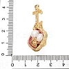 Brass Twister Clasps KK-A256-03G-3