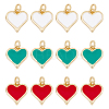 12Pcs 3 Colors Real 18K Gold Plated Brass Charms KK-CA0001-39G-1