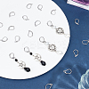 100Pcs 2 Style 304 Stainless Steel Leverback Earring Findings STAS-BBC0004-16-4