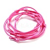Adjustable Waxed Polyester Cord Bracelet for Women BJEW-TAC0011-1