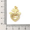 Mother's Day Brass Micro Pave Clear Cubic Zirconia Pendants FIND-Z041-20I-3