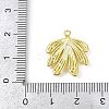 Brass Pave Clear Cubic Zirconia Pendants KK-L238-30G-3