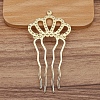 Alloy Hair Comb Findings PW-WGF8823-04-1
