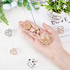 6Pcs 6 Styles Alloy Women Lady Girls Fashion Scarf Ring Buckle JEWB-CA0001-02-3