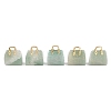 Natural Green Aventurine Brass Pendants KK-E274-01G-14-2