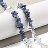 Natural Quartz Crystal & Blue Aventurine(Dyed & Heated) Beads Strands G-L610-A28-01-2