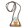 Cute Plastic Swinging Bathtub Duck Pendant Decorations LS-HJEW-A009-01A-1