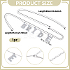 Alloy Crystal Rhinestone Word BRIDE Pendant Iron Waist Belly Chains NJEW-GA00006-2