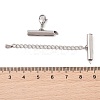 Tarnish Resistant 304 Stainless Steel Curb Chain Extender STAS-M061-05P-02-3