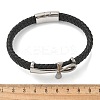 Braided Microfiber Leather Cord Bracelets BJEW-Q010-05A-5