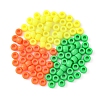 300Pcs 3 Colors Resin European Large Hole Beads RESI-YW0001-35-1