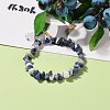 Natural Sodalite Chip Beads Stretch Bracelets BJEW-JB05765-03-4