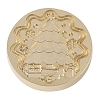 Christmas Series Wax Seal Brass Stamp Head AJEW-M037-01G-07-2