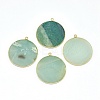 Natural Flower Amazonite Pendants G-E526-10C-2