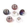 Large Hole Resin Rhinestone European Beads OPDL-T003-01I-1