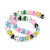 Transparent Glass Beads Strands LAMP-F029-04B-2