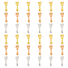 36Pcs 3 Color Filigree Rack Plating Brass Ice Pick Pinch Bails KK-HY0001-83-1
